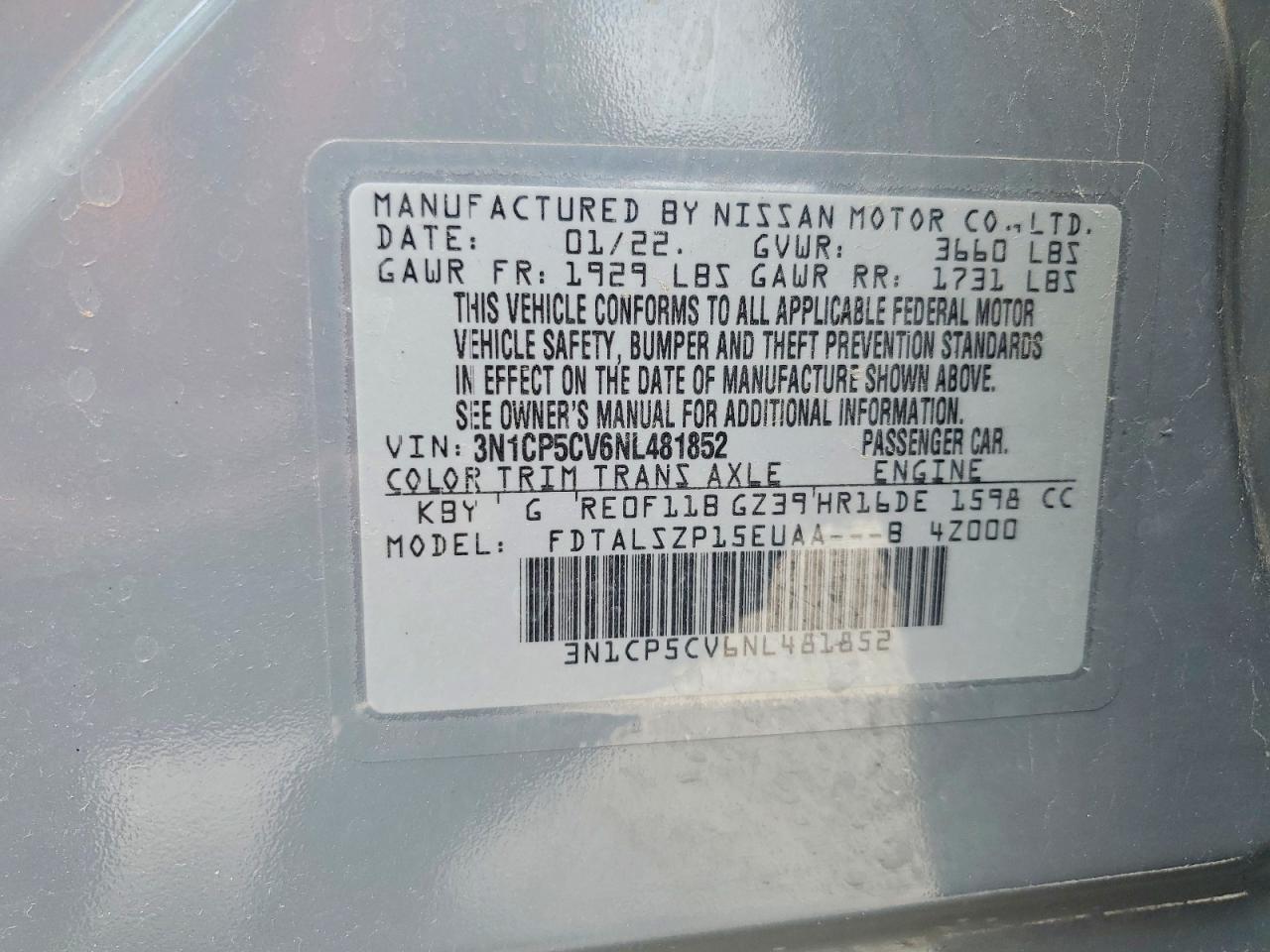 NISSAN KICKS 2022 — 14