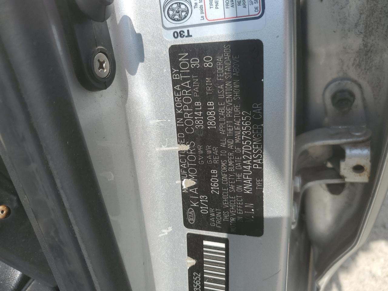 KIA FORTE 2013 — 13