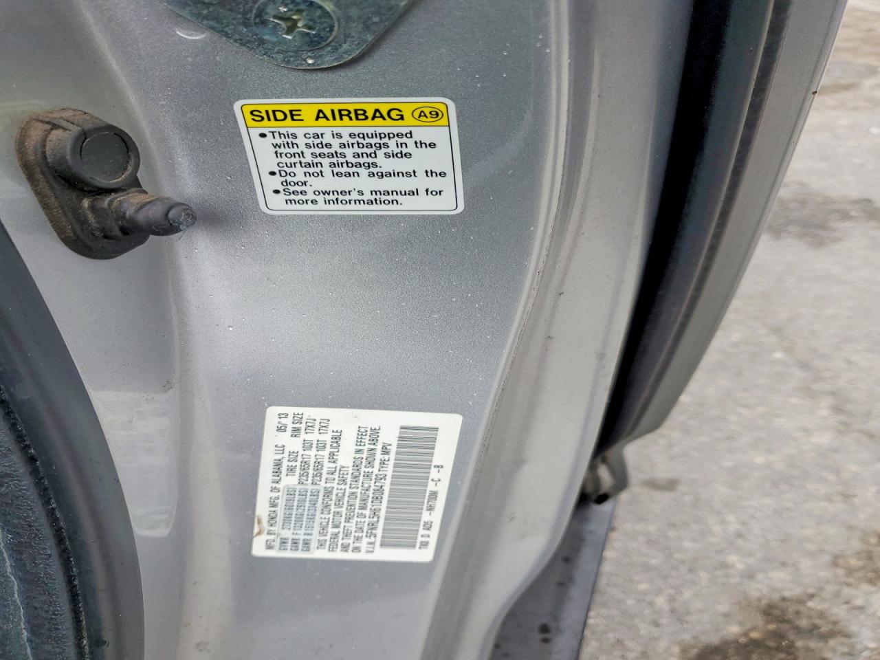 HONDA ODYSSEY 2013 — 14