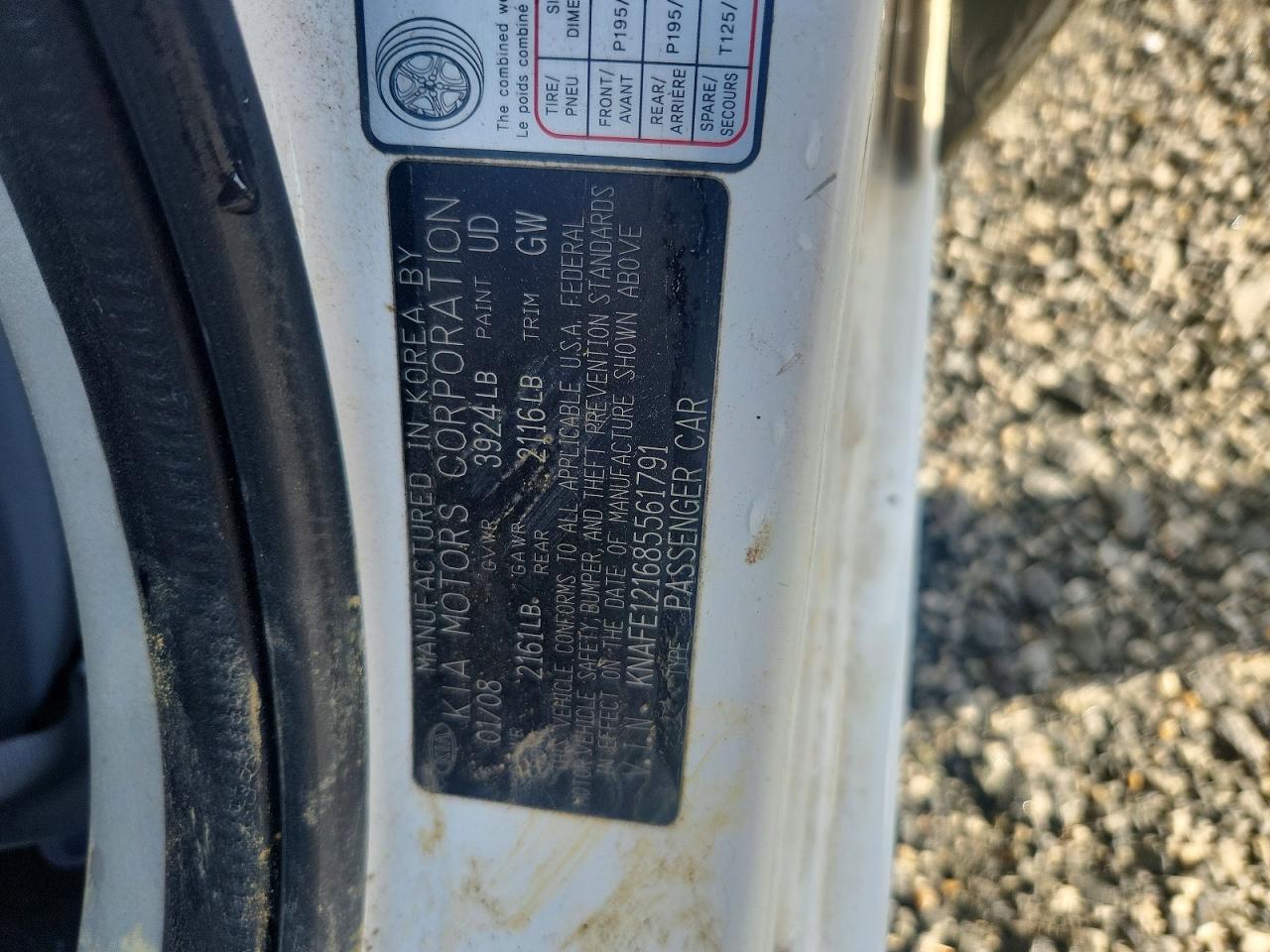 KIA SPECTRA 2008 — 14