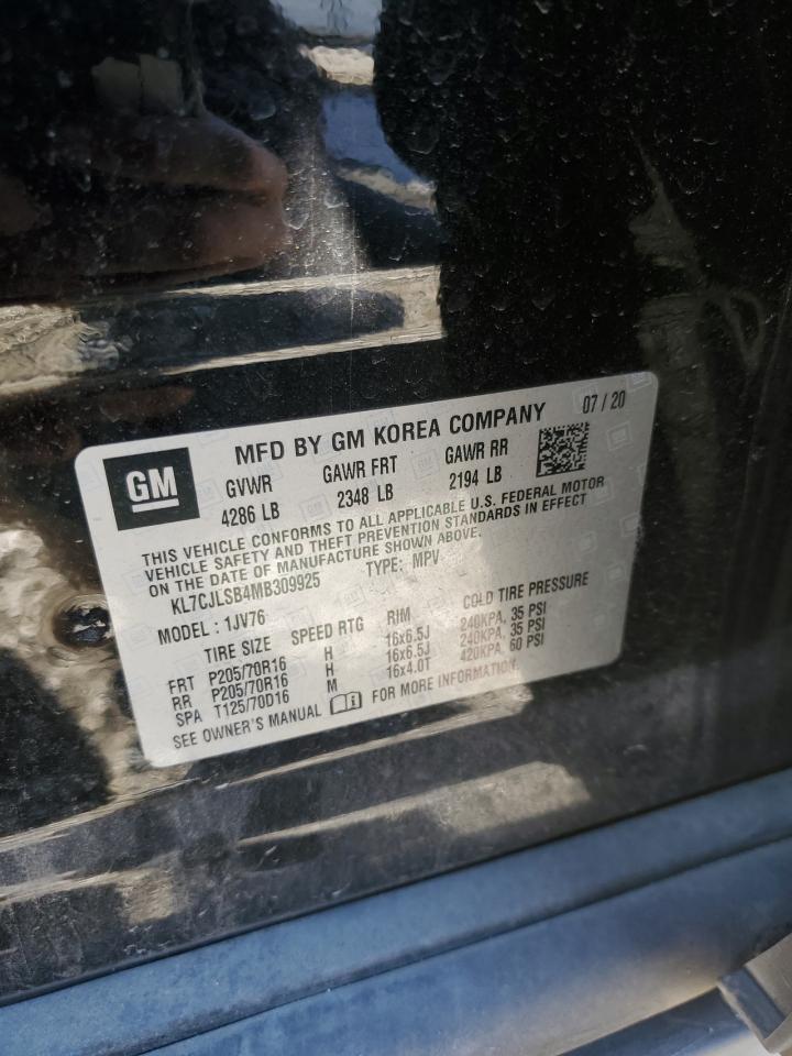 CHEVROLET TRAX 2021 — 14