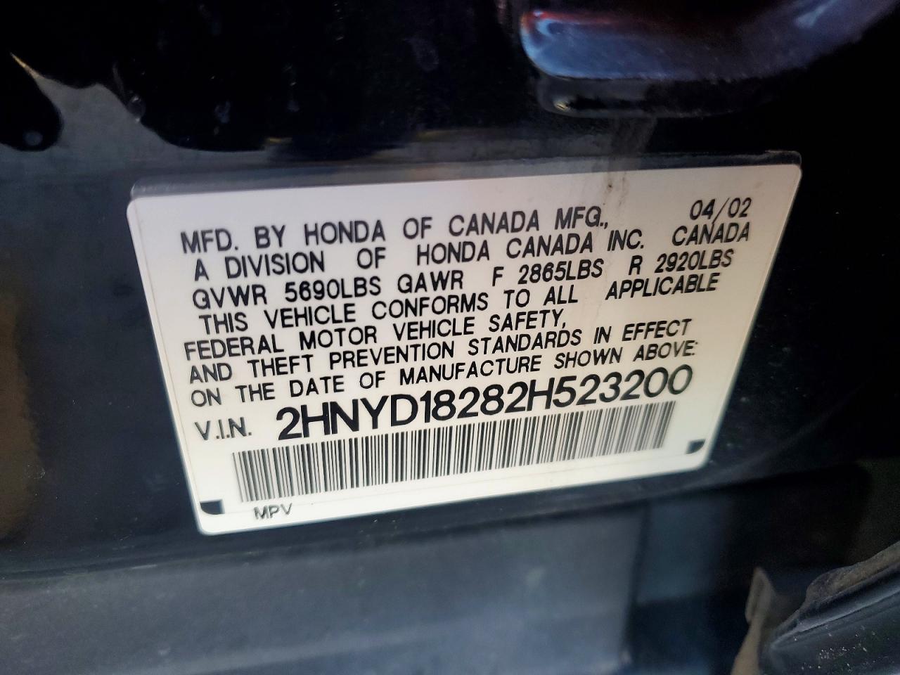 ACURA MDX 2002 — 14