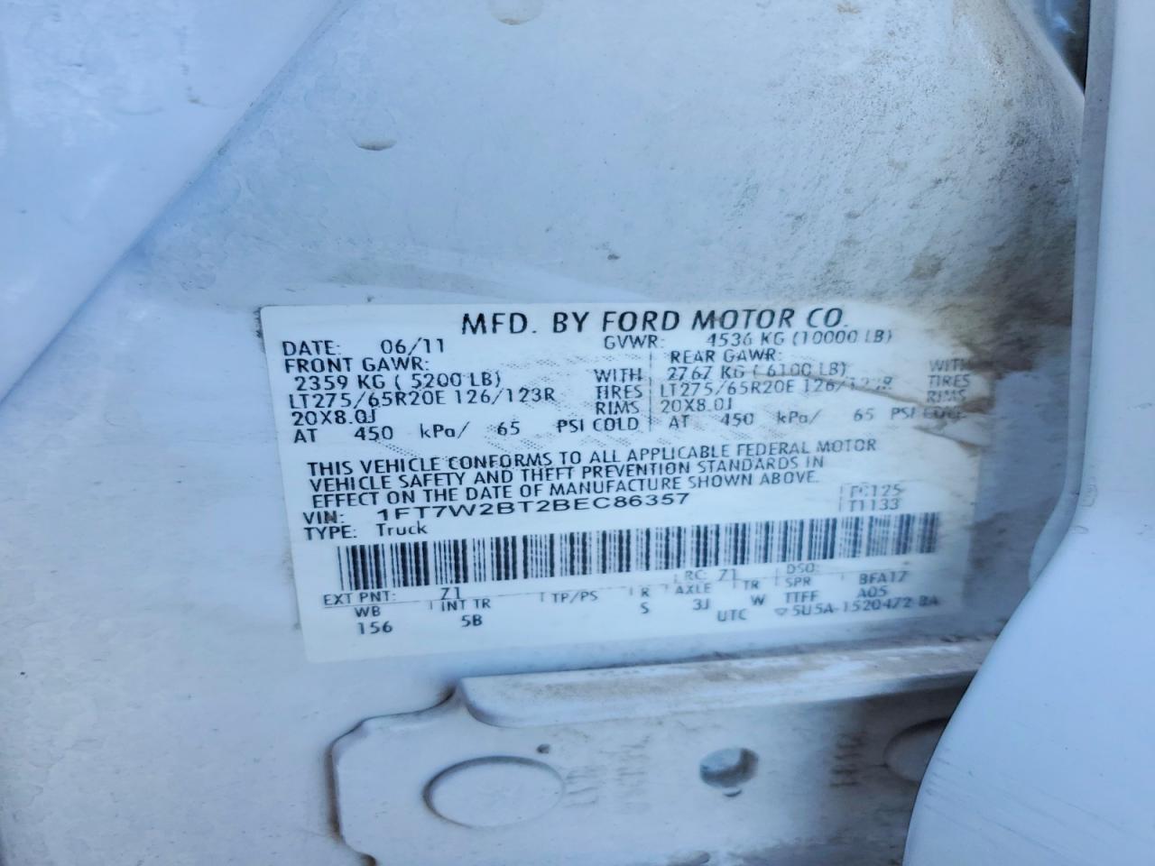FORD F250 2011 — 13