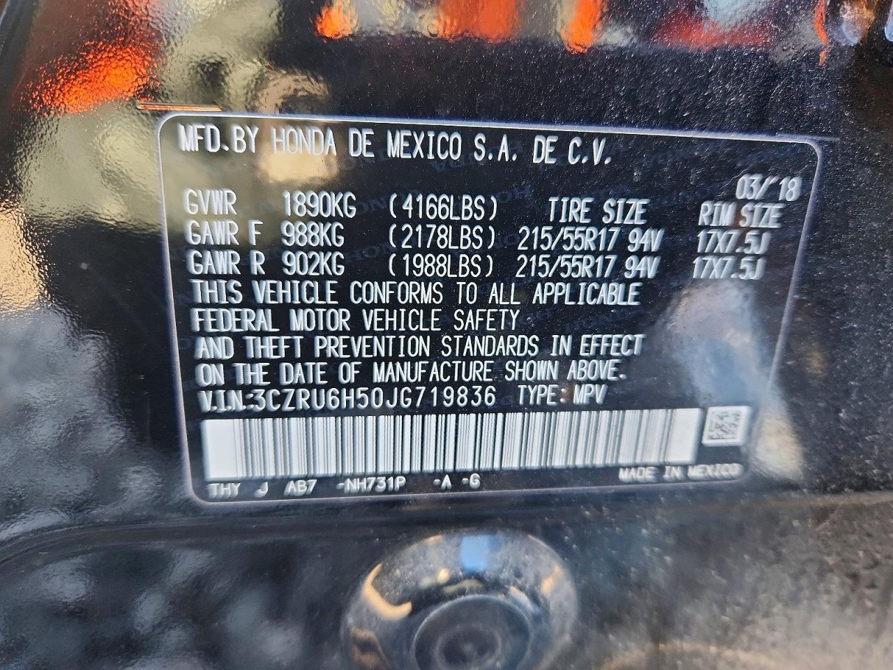 HONDA HR-V 2018 — 15