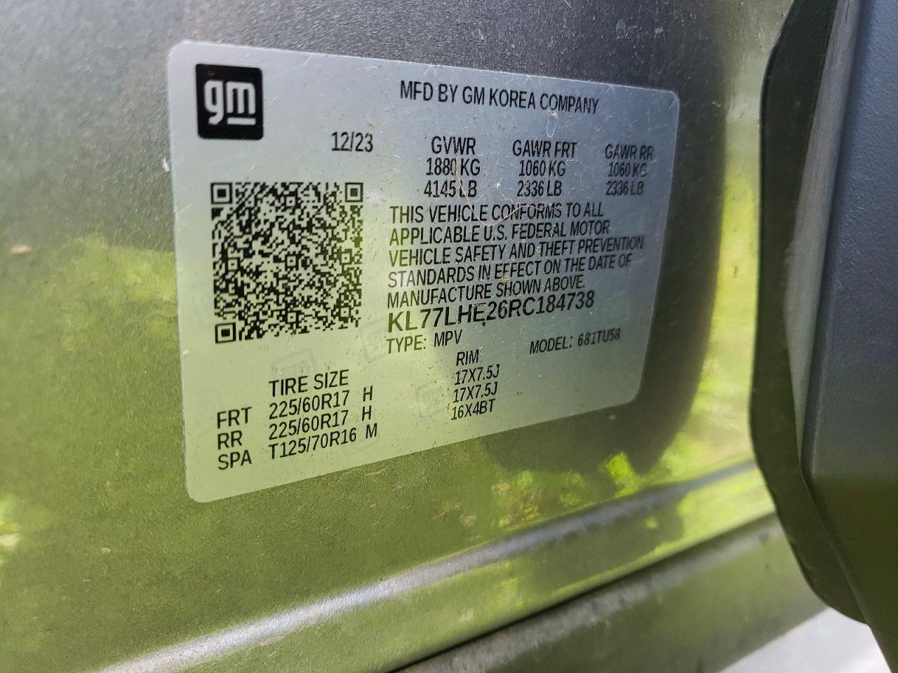 CHEVROLET TRAX 2024 — 14