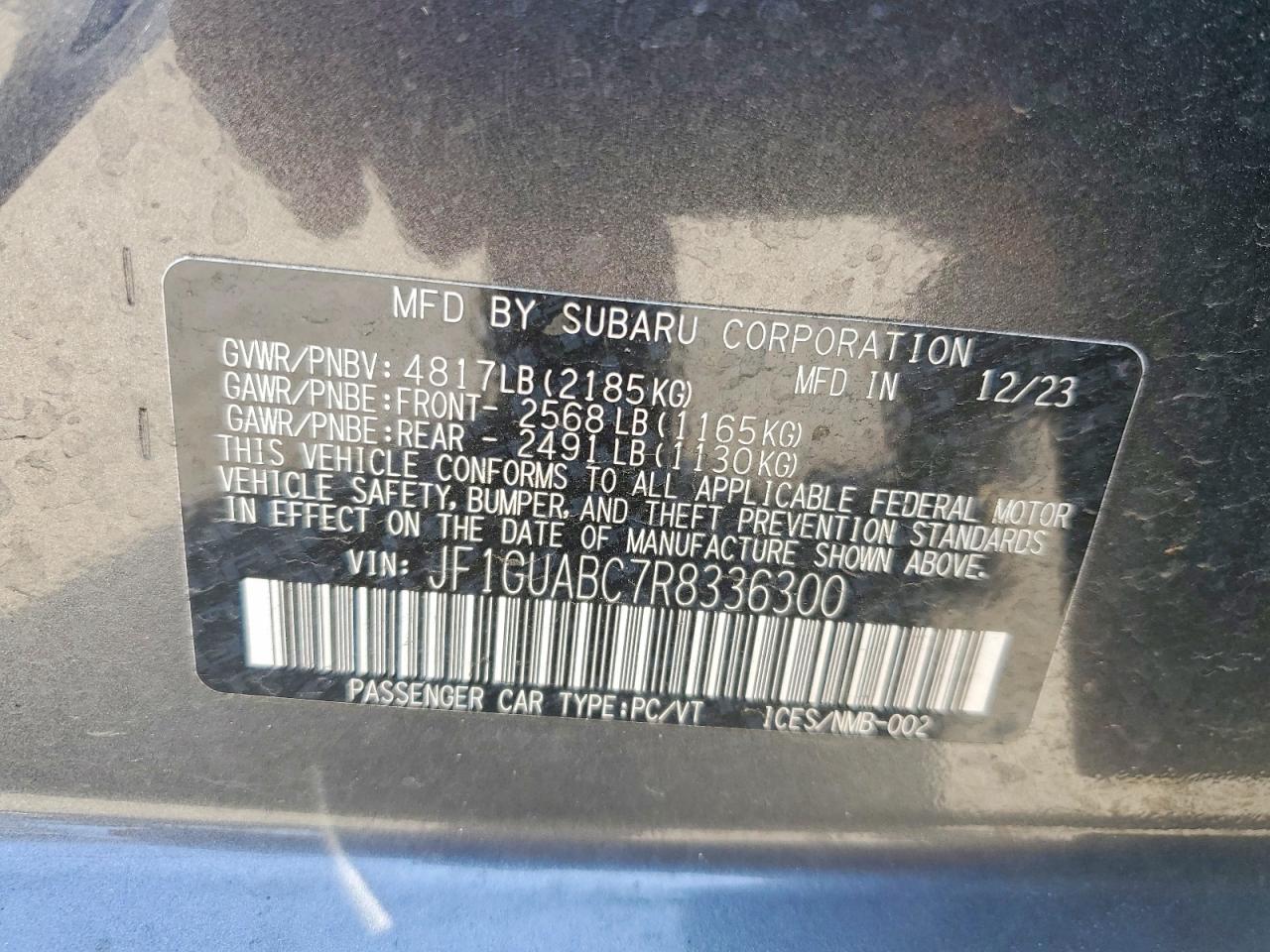 SUBARU IMPREZA 2024 — 13