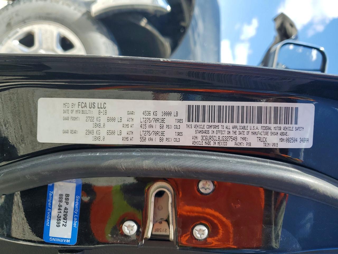 RAM 2500 2018 — 13