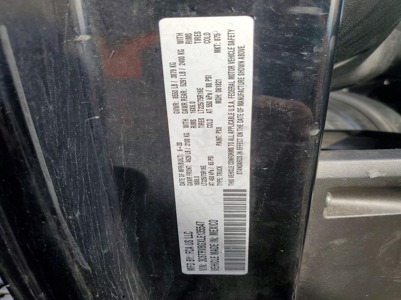 RAM PROMASTER 1500 2020 — 14