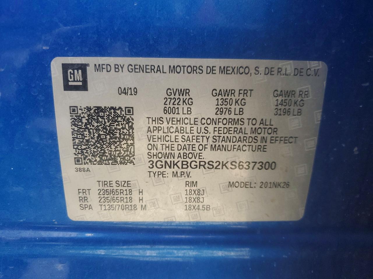 CHEVROLET BLAZER 2019 — 14