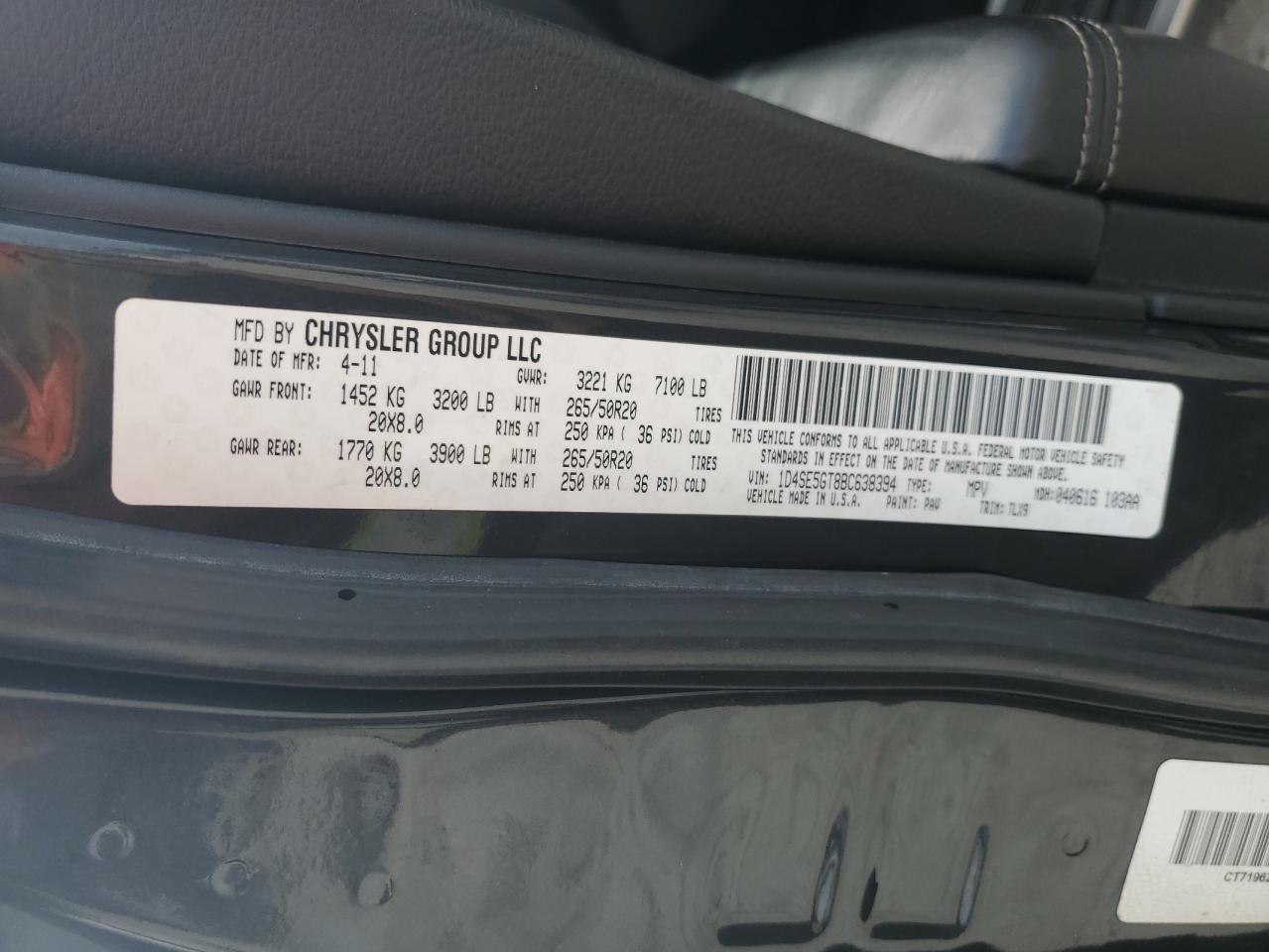 DODGE DURANGO CITADEL 2011 — 14