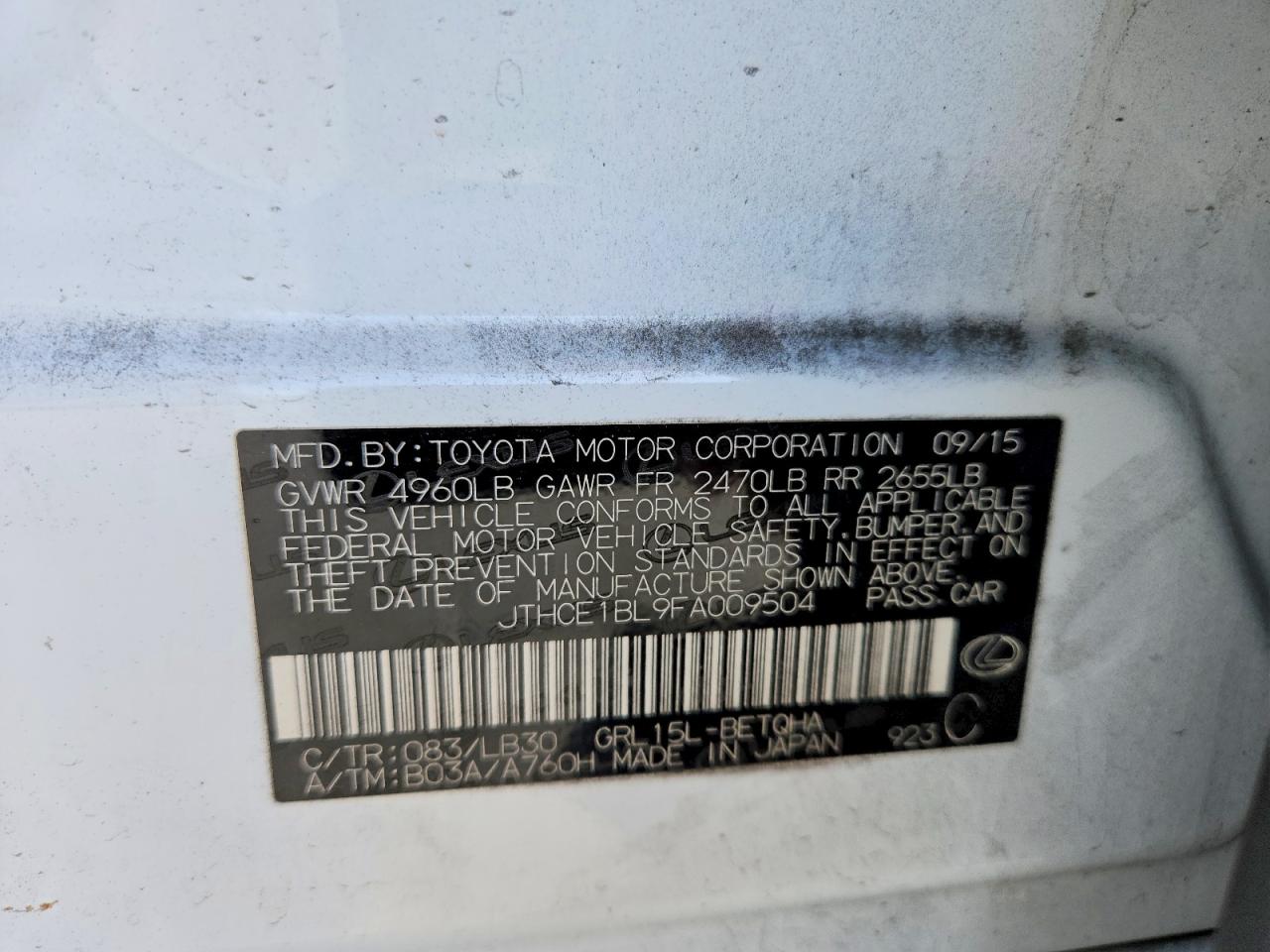 LEXUS GS 2015 — 14