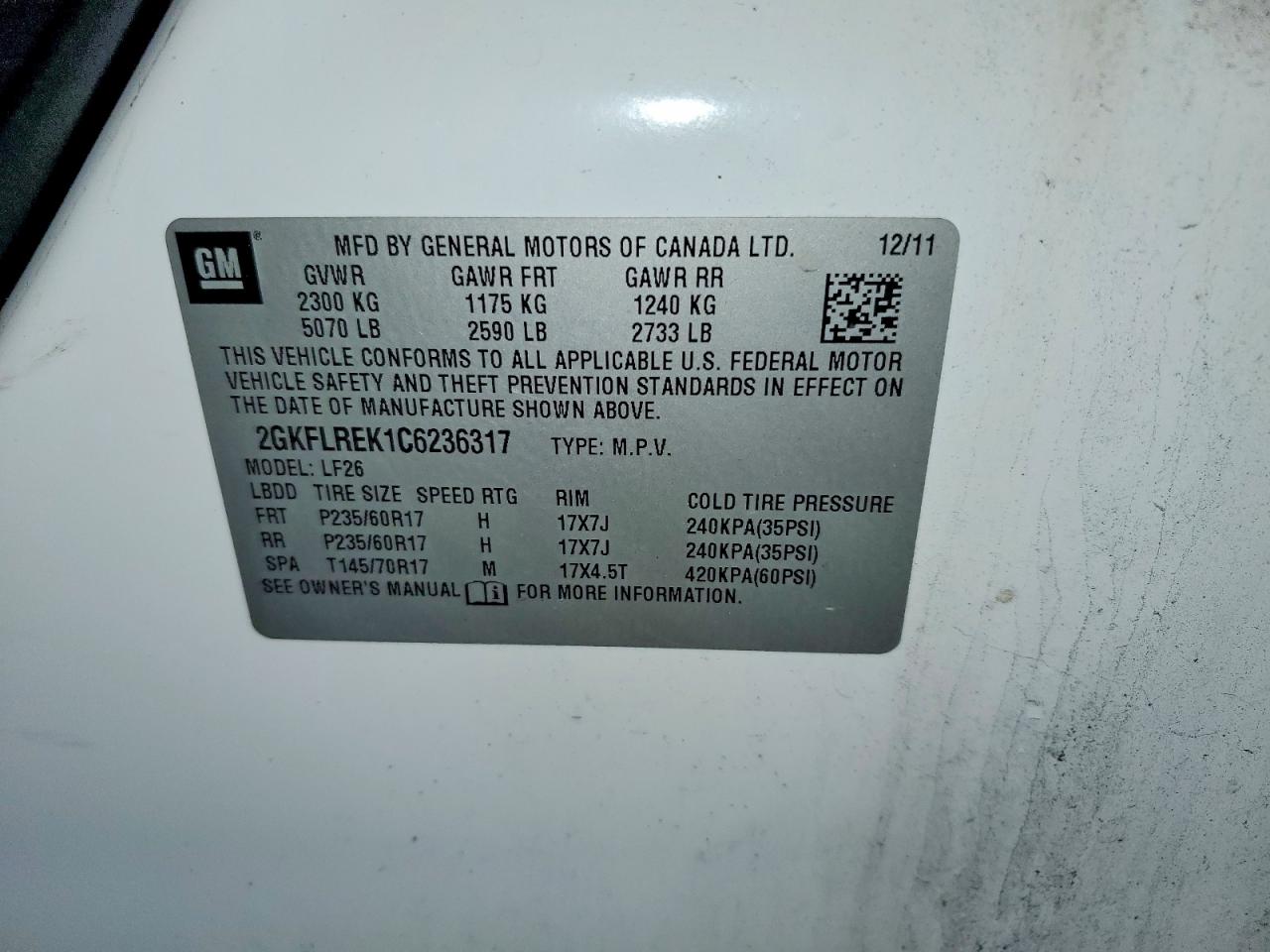 GMC TERRAIN 2012 — 14