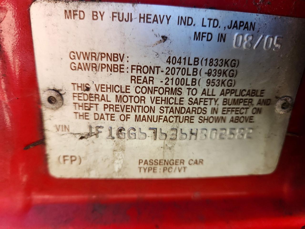 SUBA IMPREZA 2006 — 14