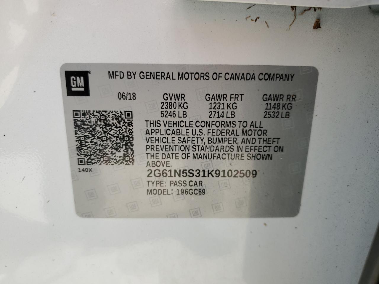 CADILLAC XTS 2019 — 13