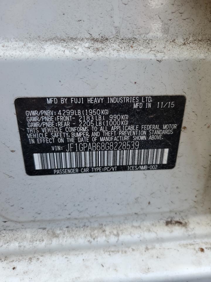 SUBARU IMPREZA 2016 — 13