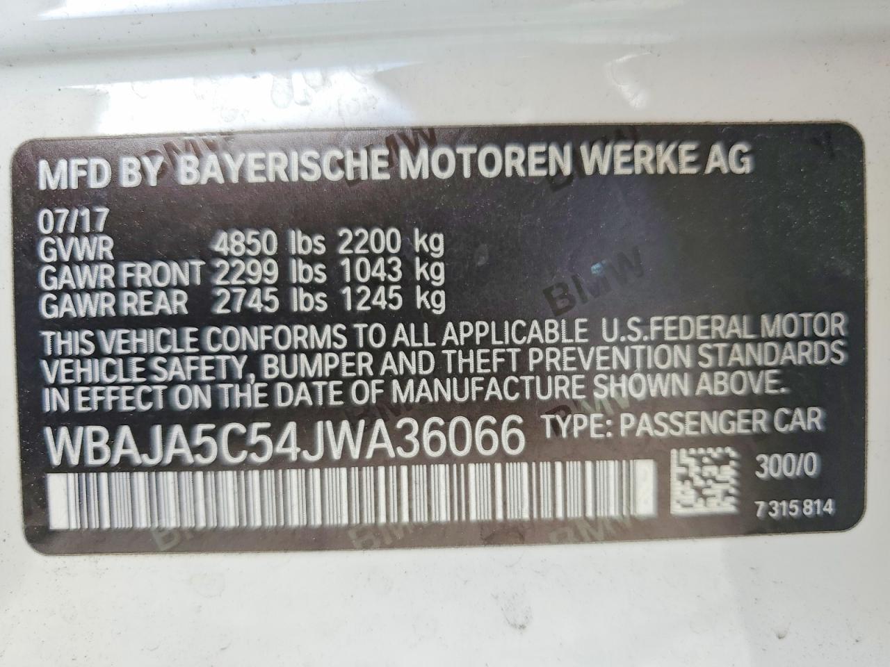BMW 530 2018 — 14