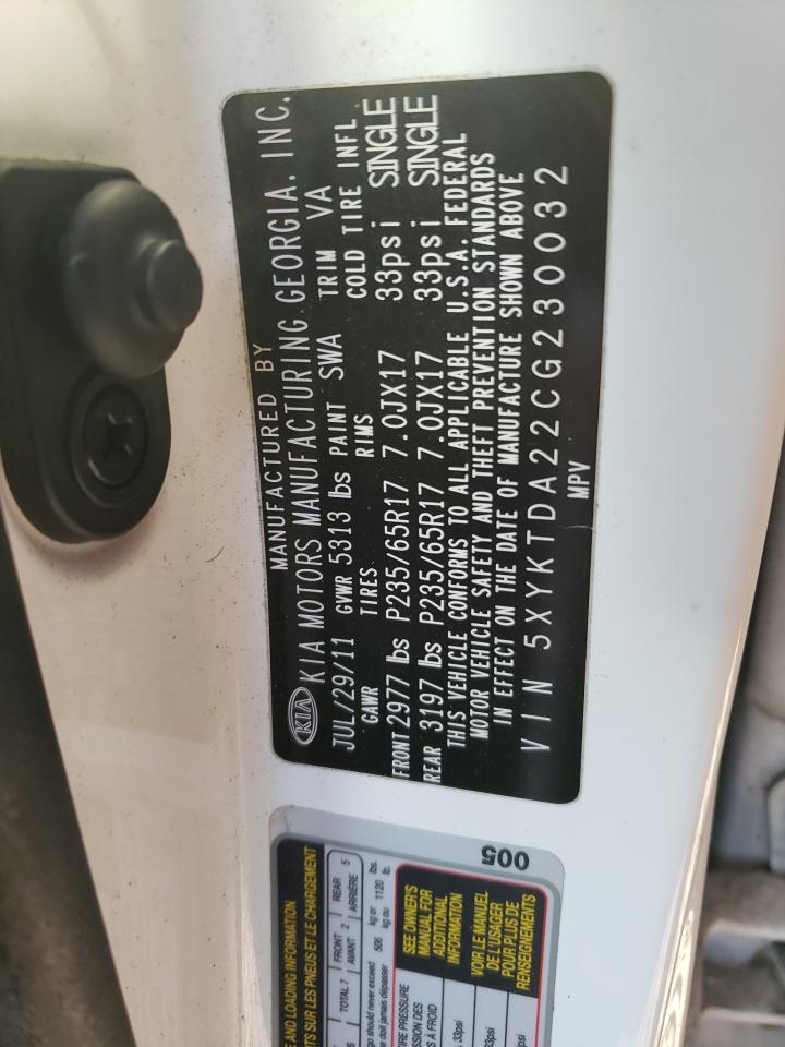 KIA SORENTO 2012 — 15