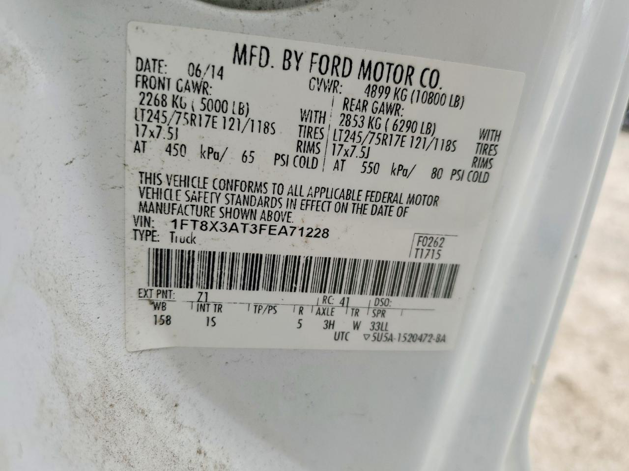 FORD F350 2015 — 13