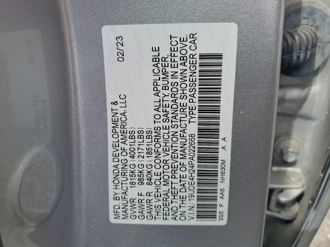 ACURA INTEGRA 2023 — 13