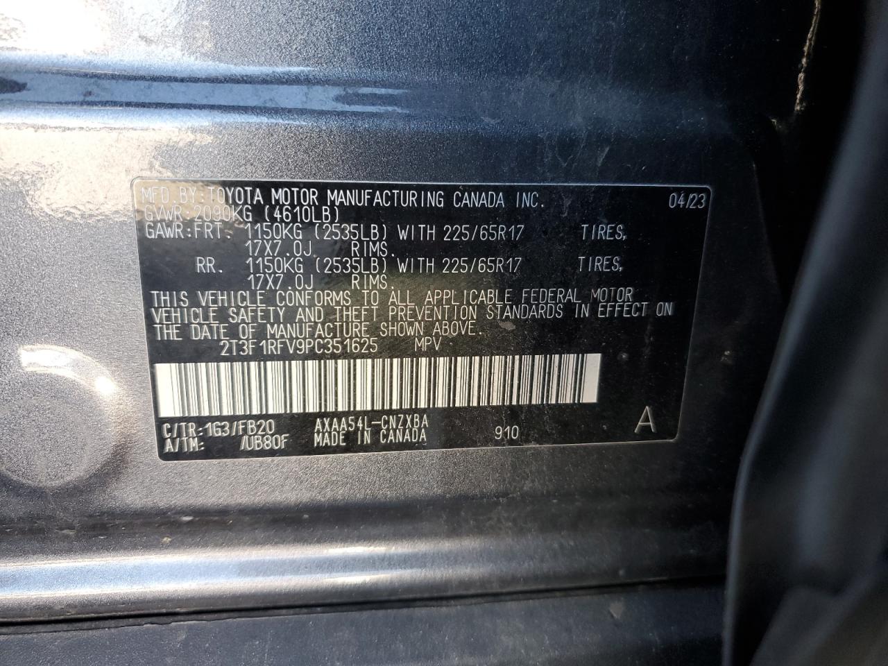 TOYOTA RAV4 2023 — 14