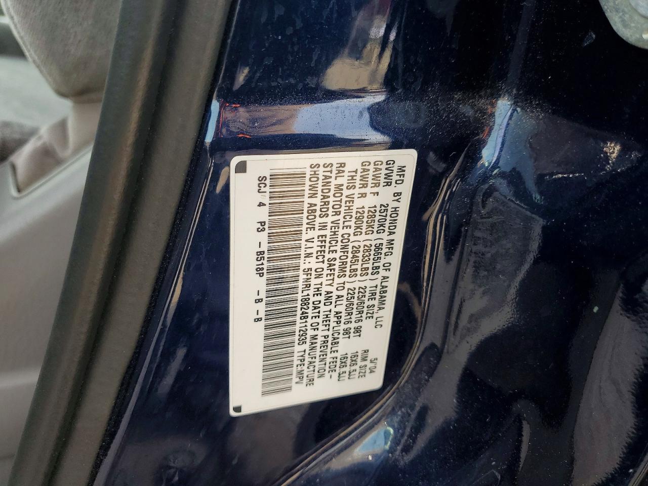 HONDA ODYSSEY 2004 — 14