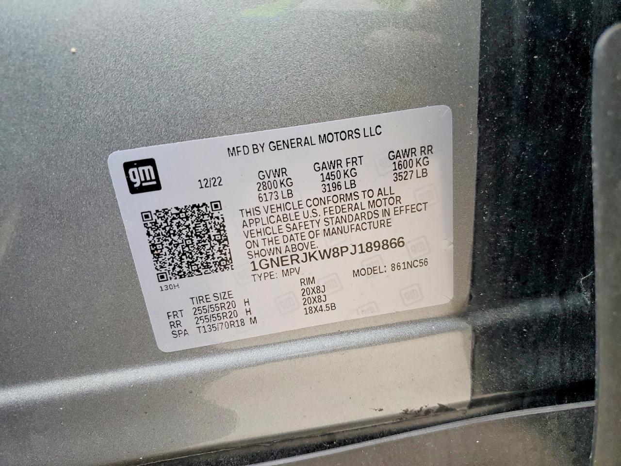 CHEVROLET TRAVERSE 2023 — 14