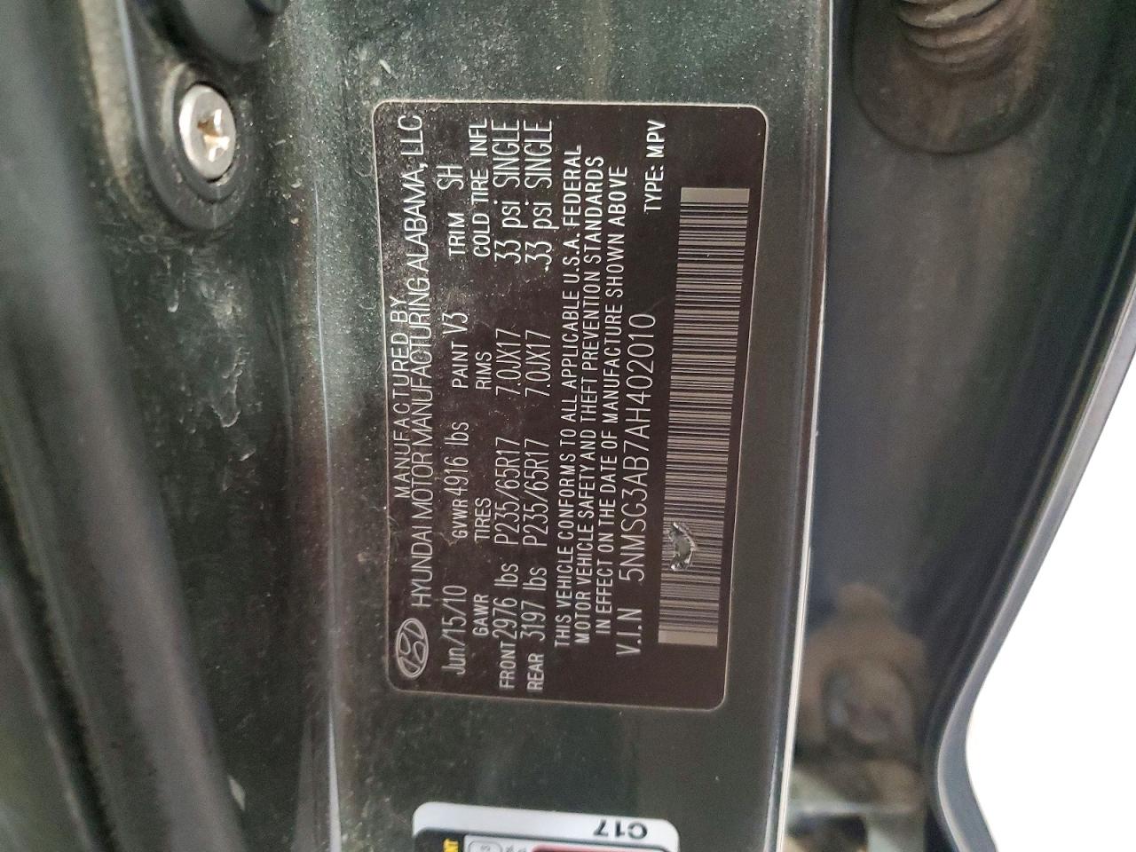 HYUNDAI SANTA FE 2010 — 14