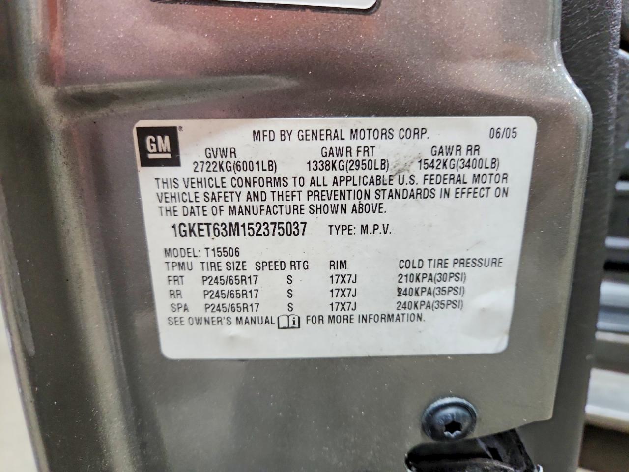 GMC ENVOY 2007 — 14