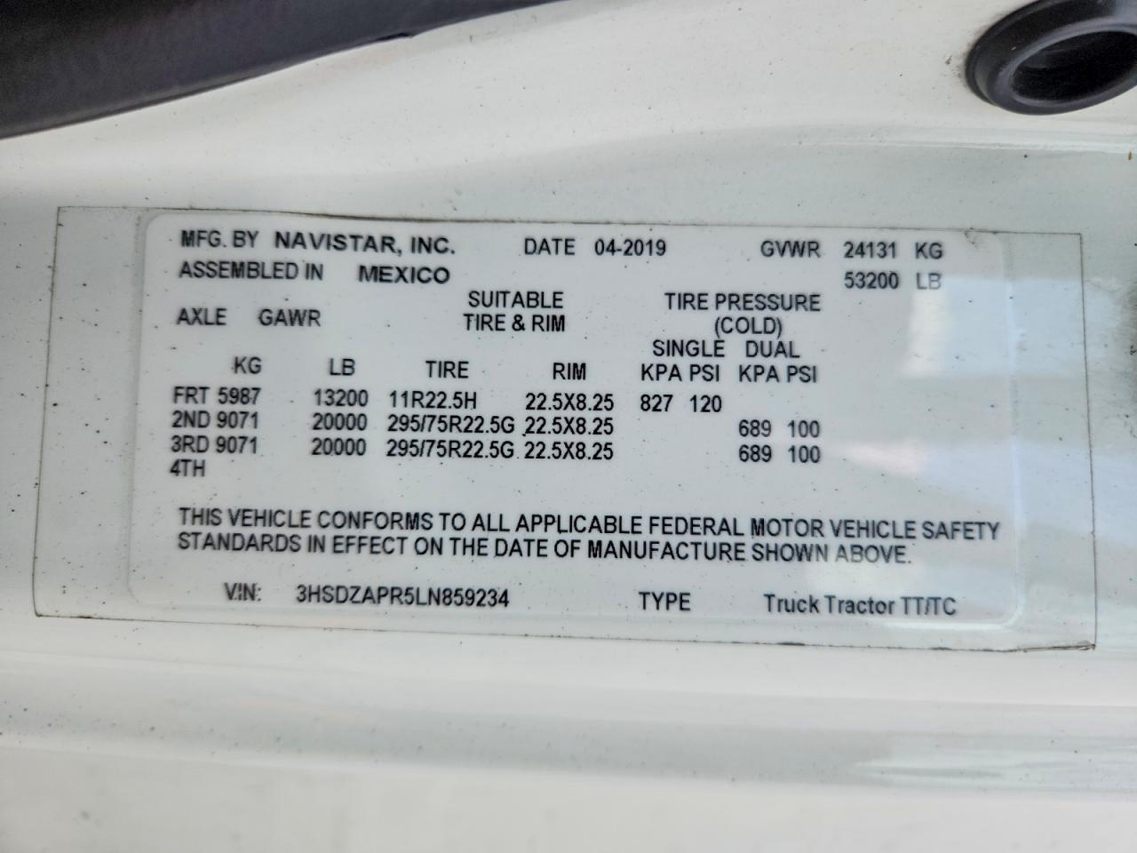 INTERNATIONAL LT625 2020 — 11