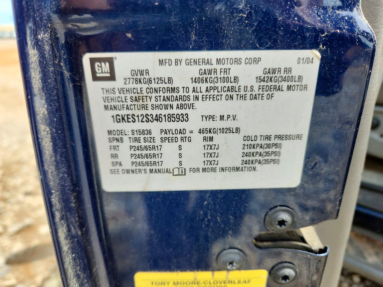 GMC ENVOY 2004 — 15