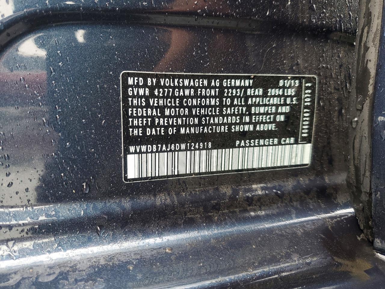 VOLKSWAGEN GOLF 2013 — 13