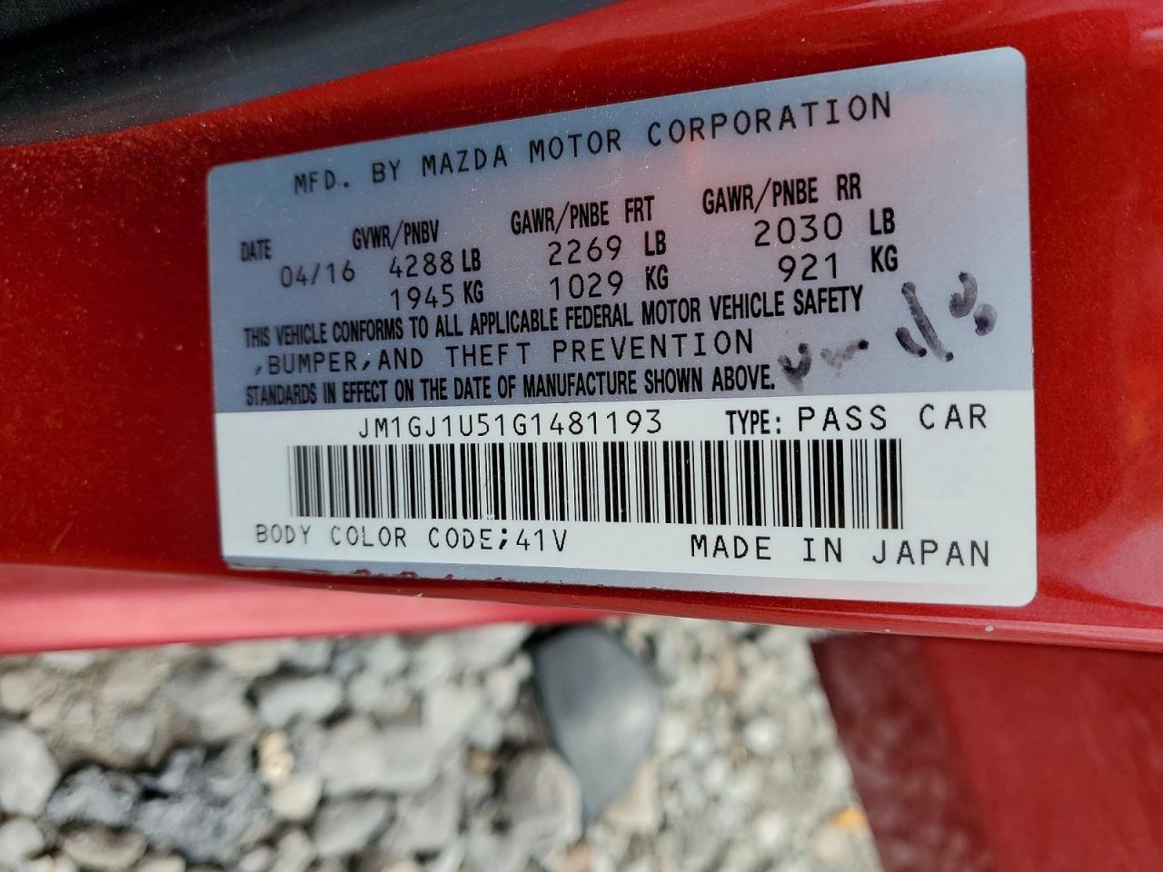 MAZDA 6 2016 — 13