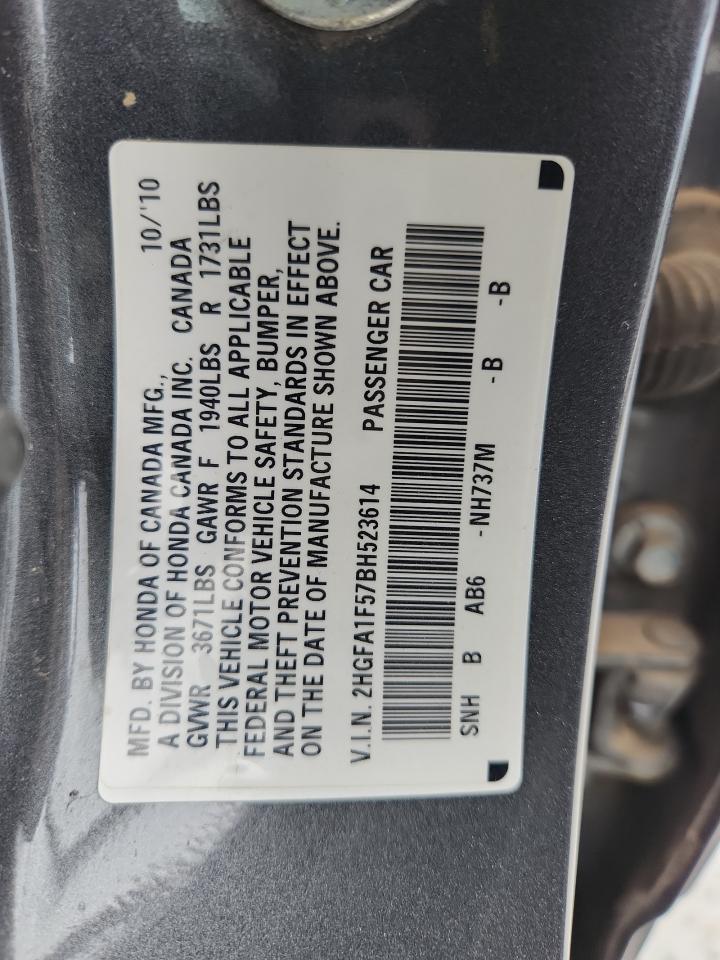 HONDA CIVIC 2011 — 14