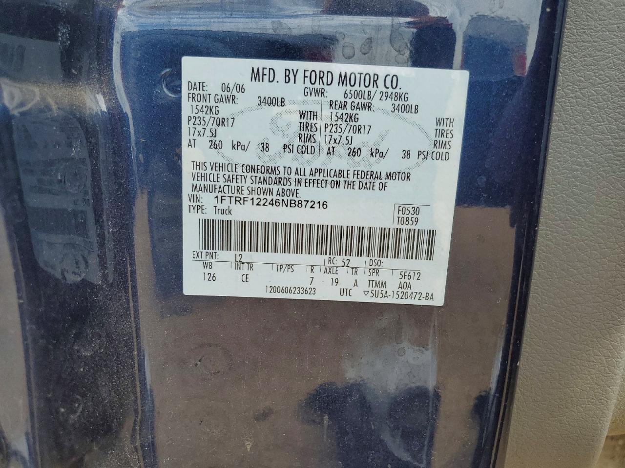 FORD F150 2006 — 13