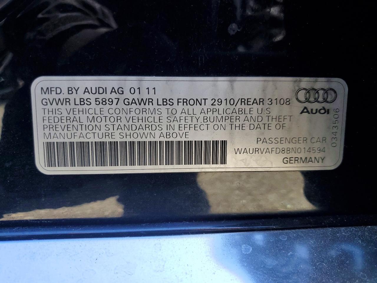 AUDI A8 2011 — 14