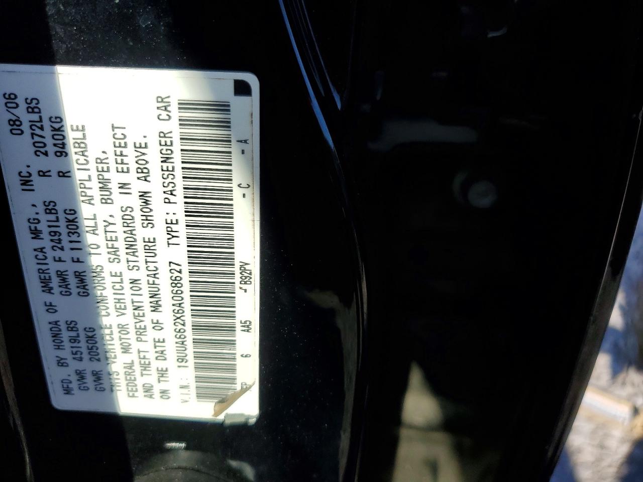 ACURA 3.2TL 2006 — 13