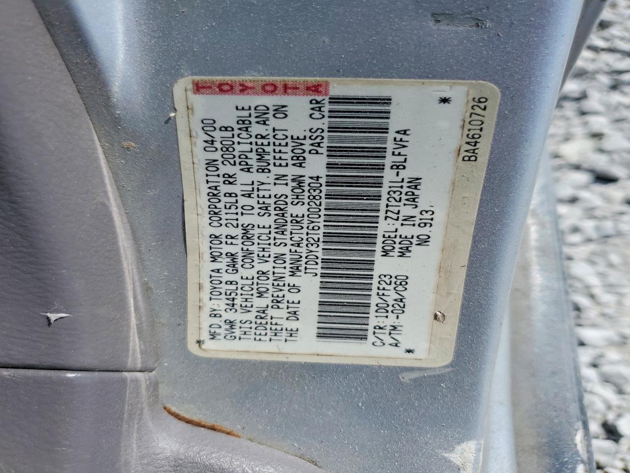 TOYOTA CELICA 2000 — 13