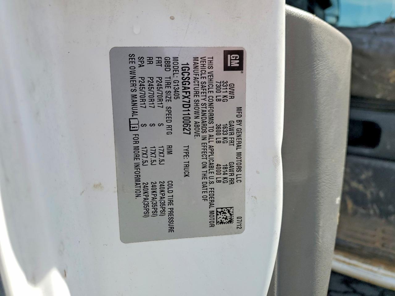 CHEVROLET EXPRESS G1500 2013 — 14