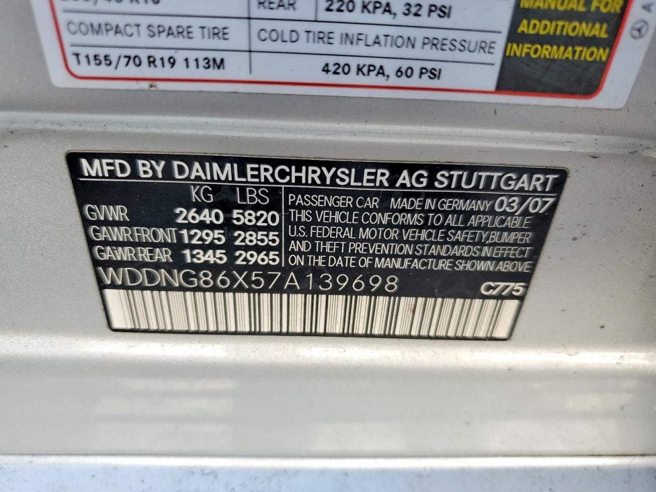 MERZ S-CLASS 2007 — 14