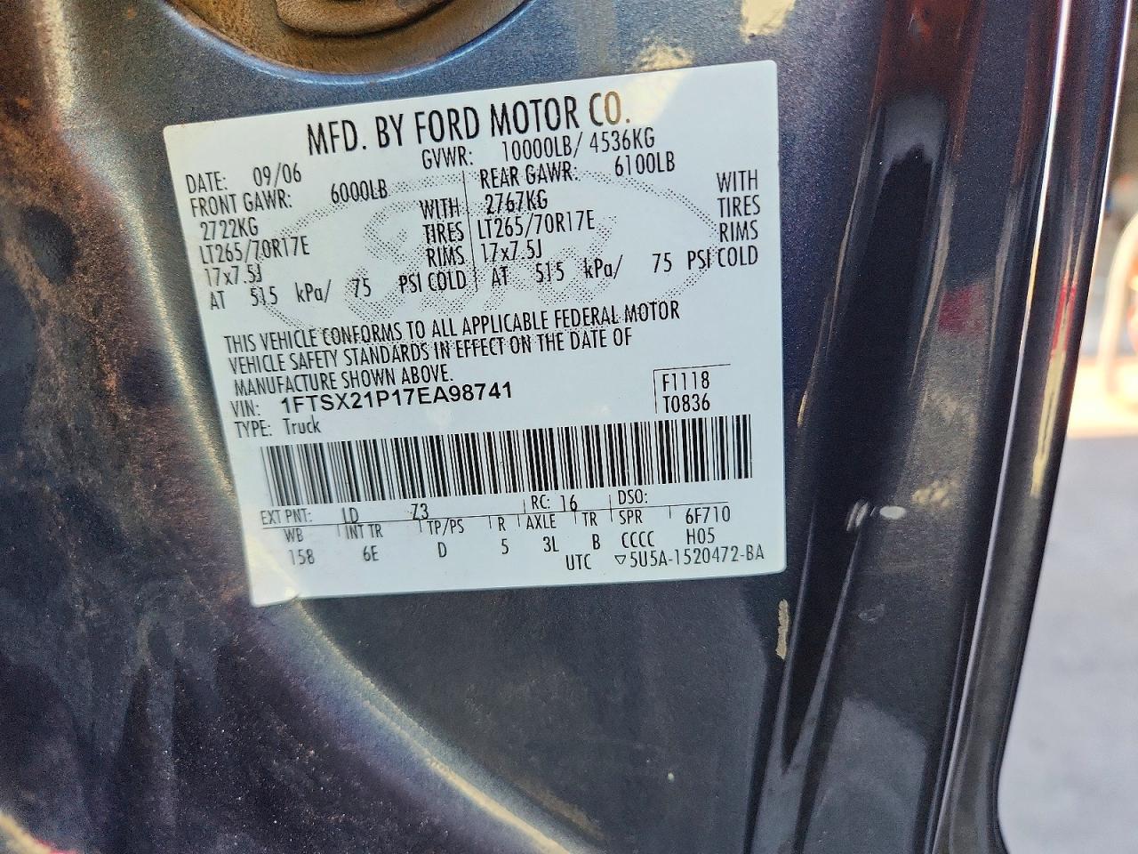 FORD F250 2007 — 13