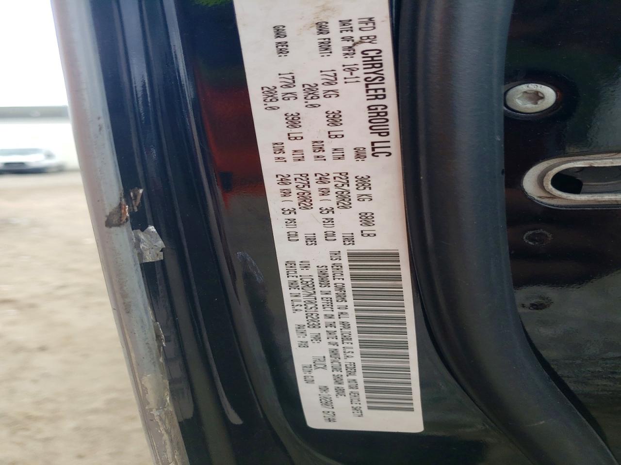 DODGE RAM 1500 2012 — 13