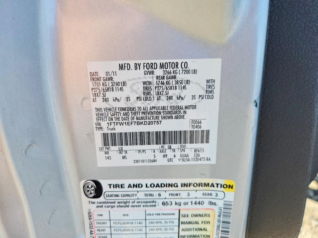 FORD F-150 2011 — 13