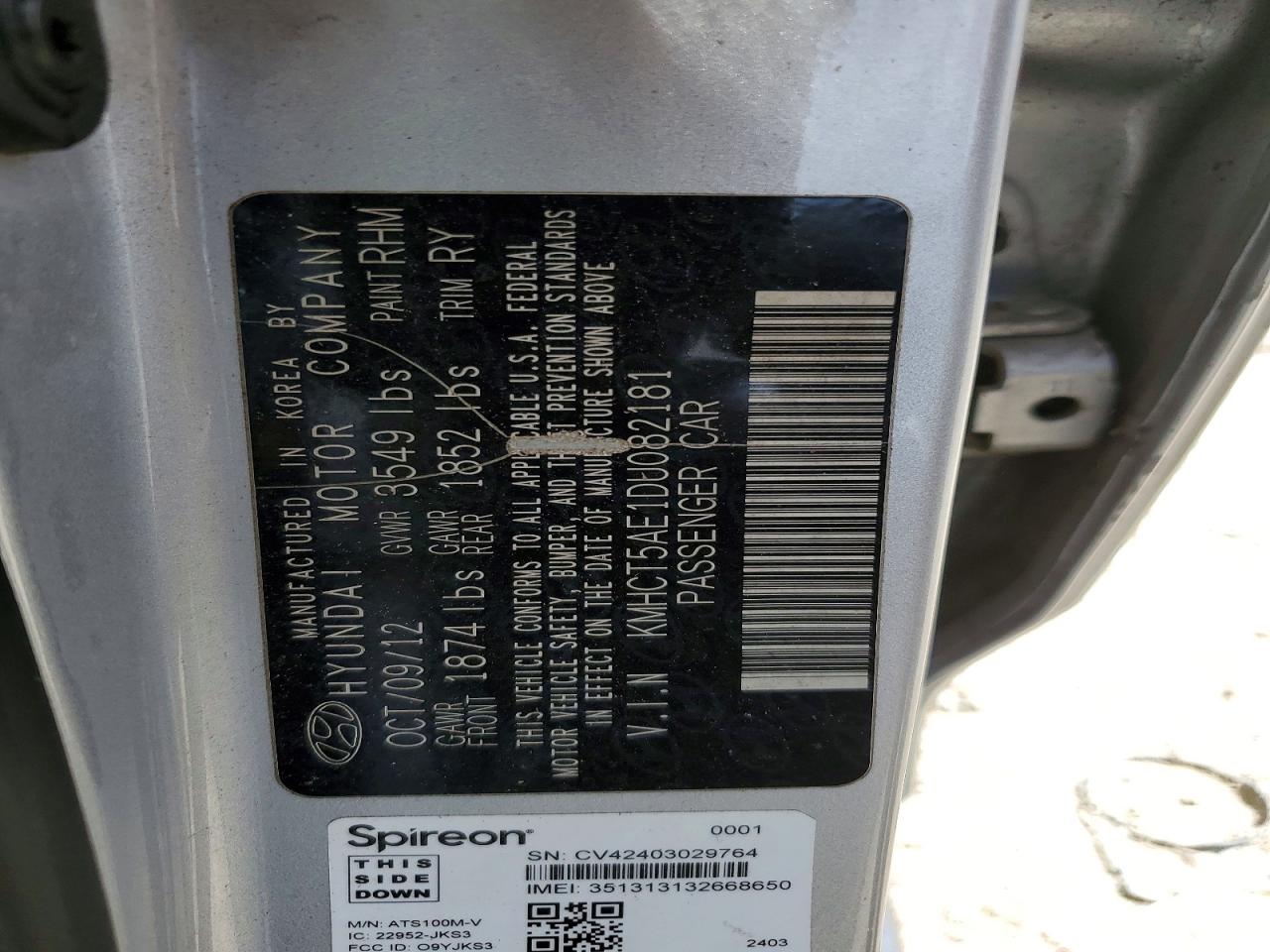 HYUNDAI ACCENT 2013 — 13