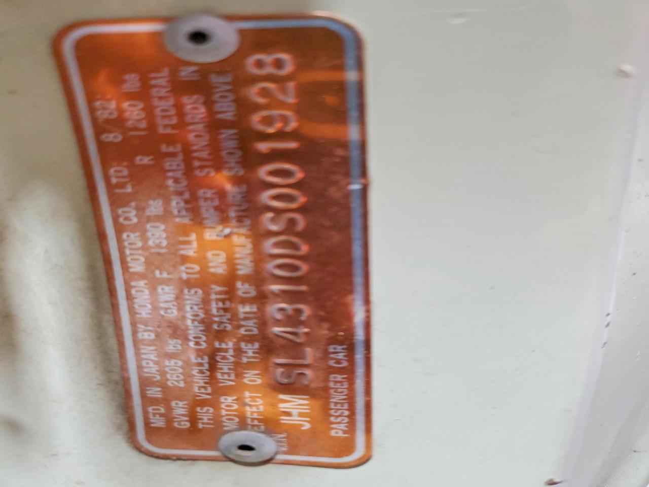 HONDA CIVIC 1983 — 13