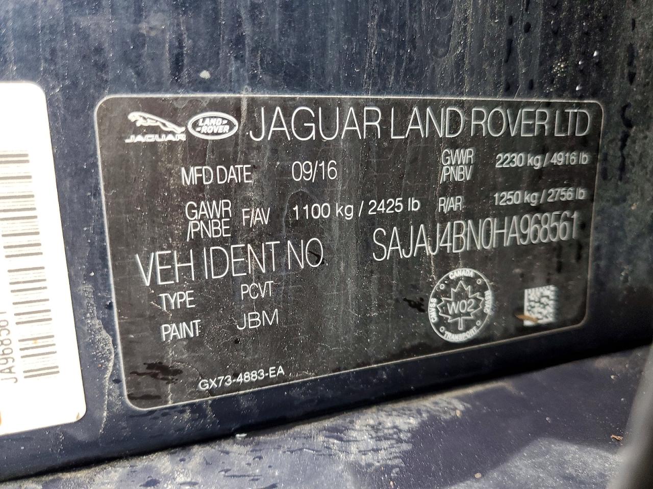 JAGUAR XE 2017 — 13