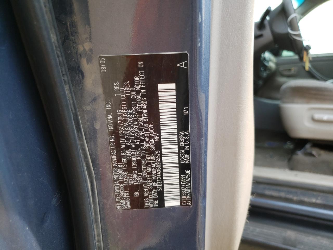 TOYOTA SEQUOIA 2006 — 14
