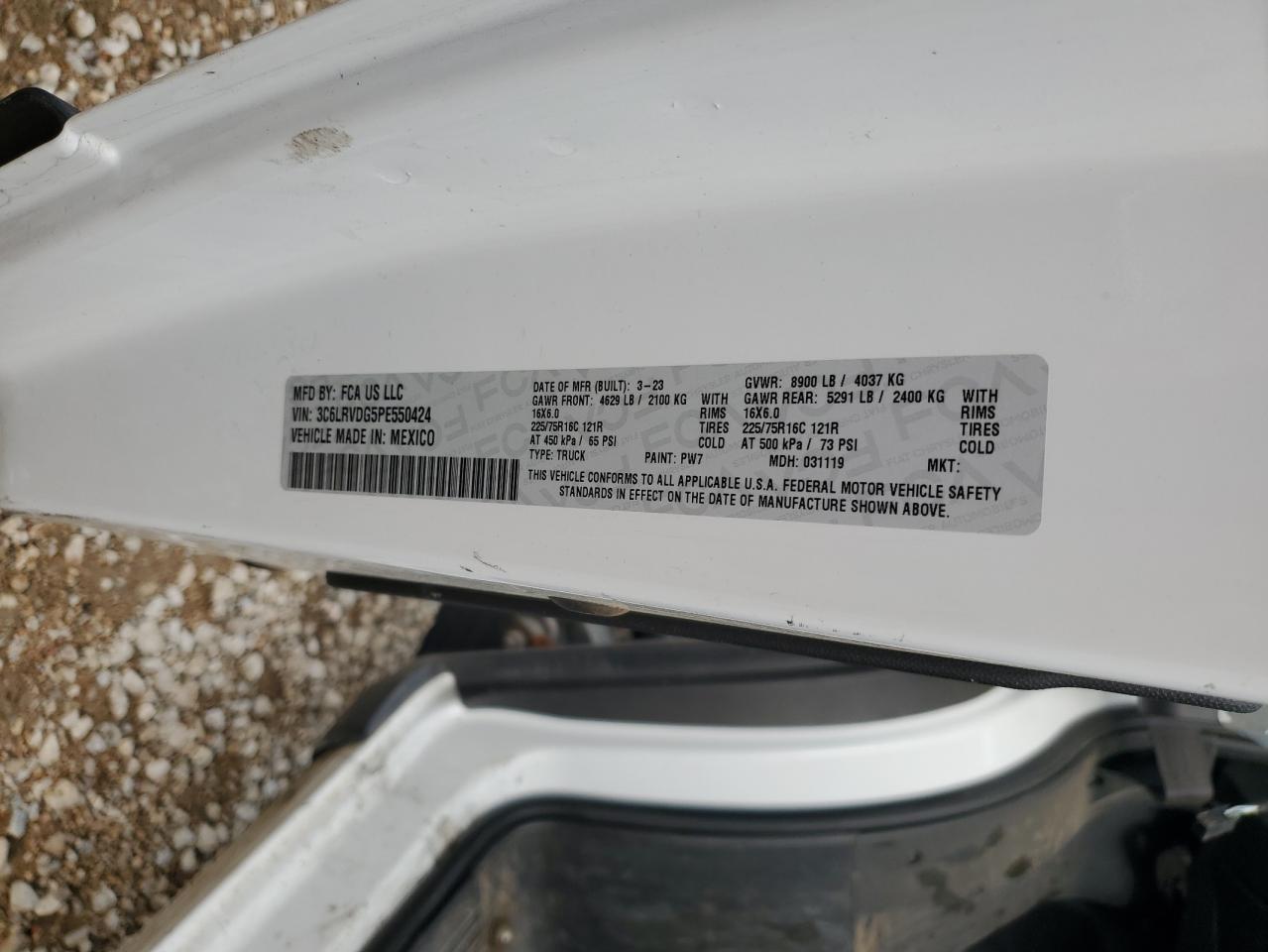 RAM PROMASTER 2500 2023 — 14