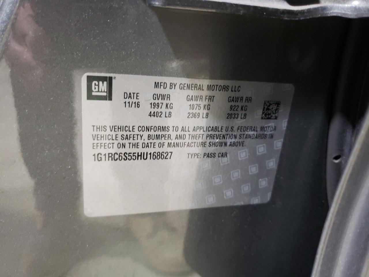 CHEVROLET VOLT 2017 — 13