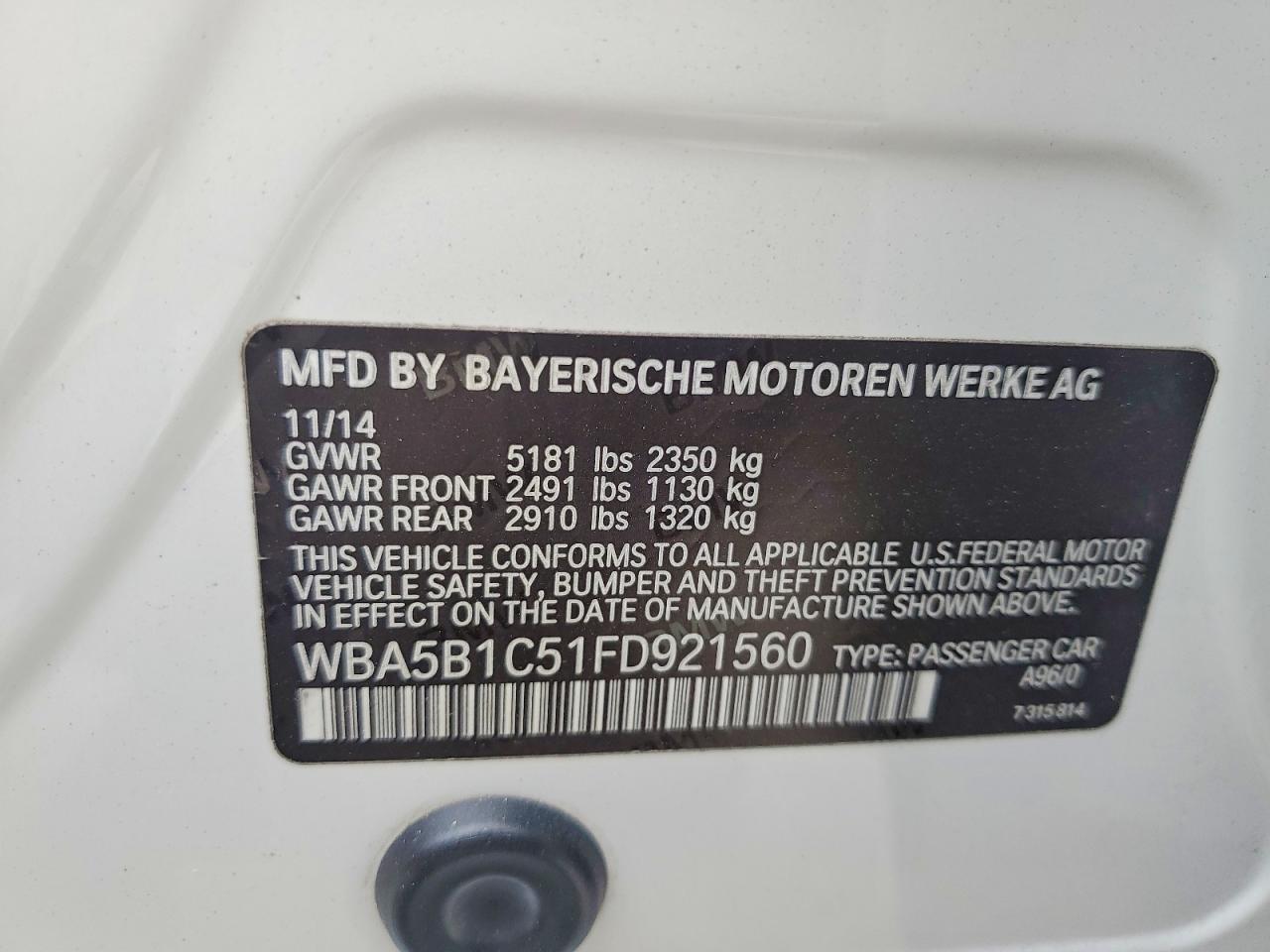 BMW 535 2015 — 13