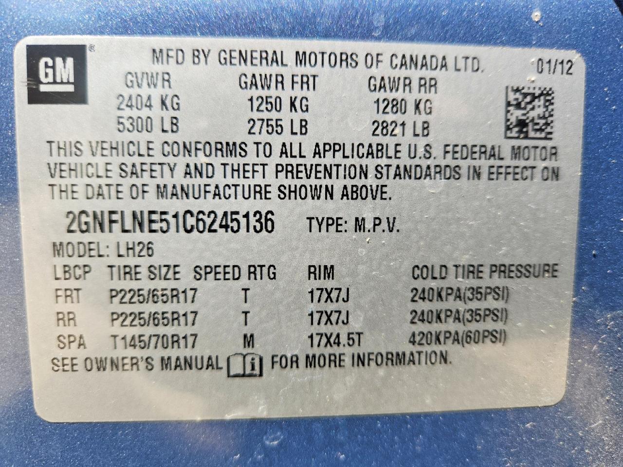 CHEVROLET EQUINOX 2012 — 15